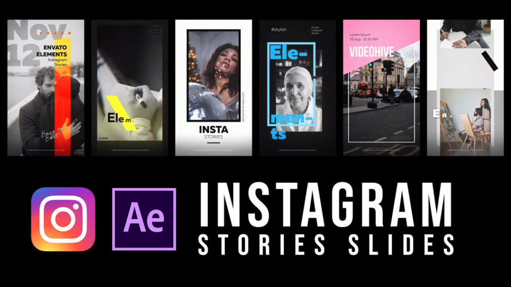 Instagram Stories Slides Free After Effect Template - Pik Templates