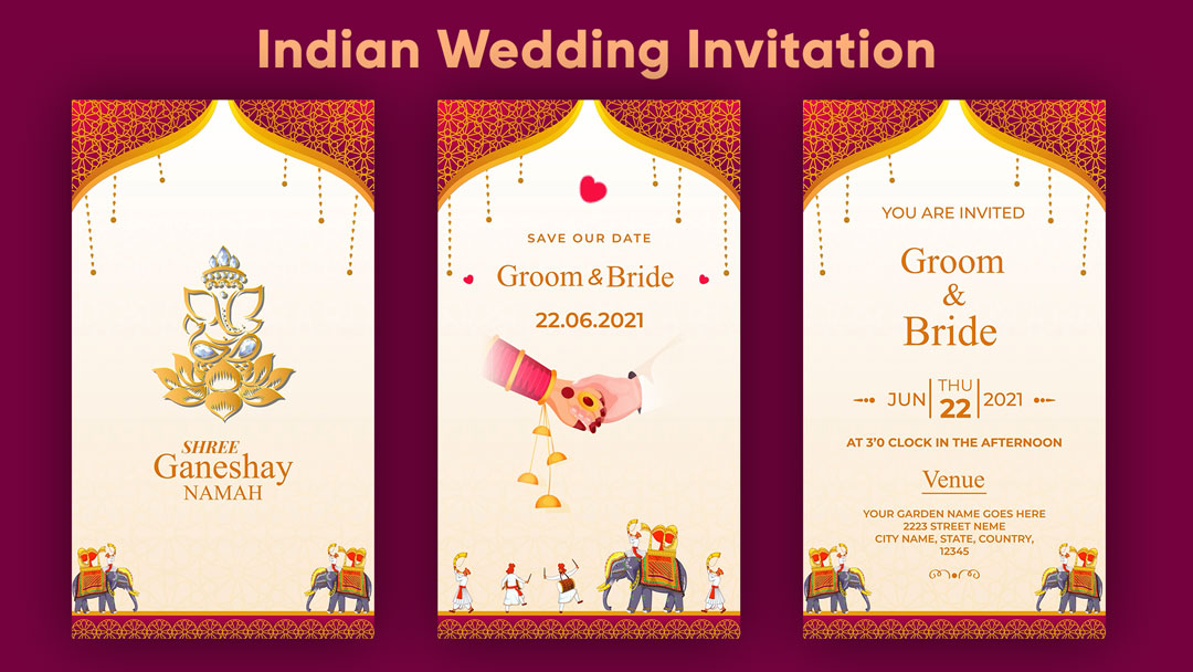 whatsapp wedding invitation template after effects free download