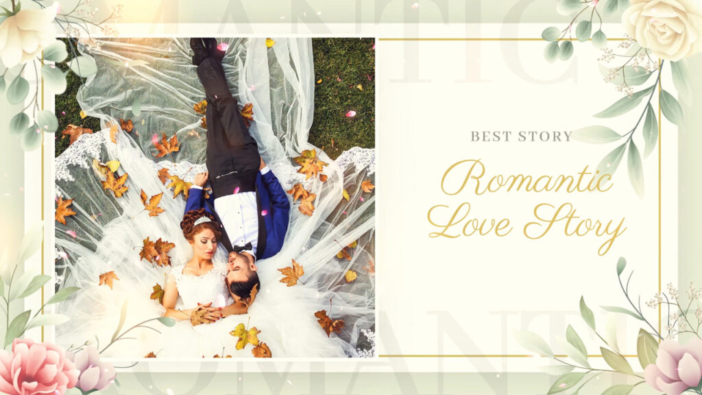 after effects romantic template free download