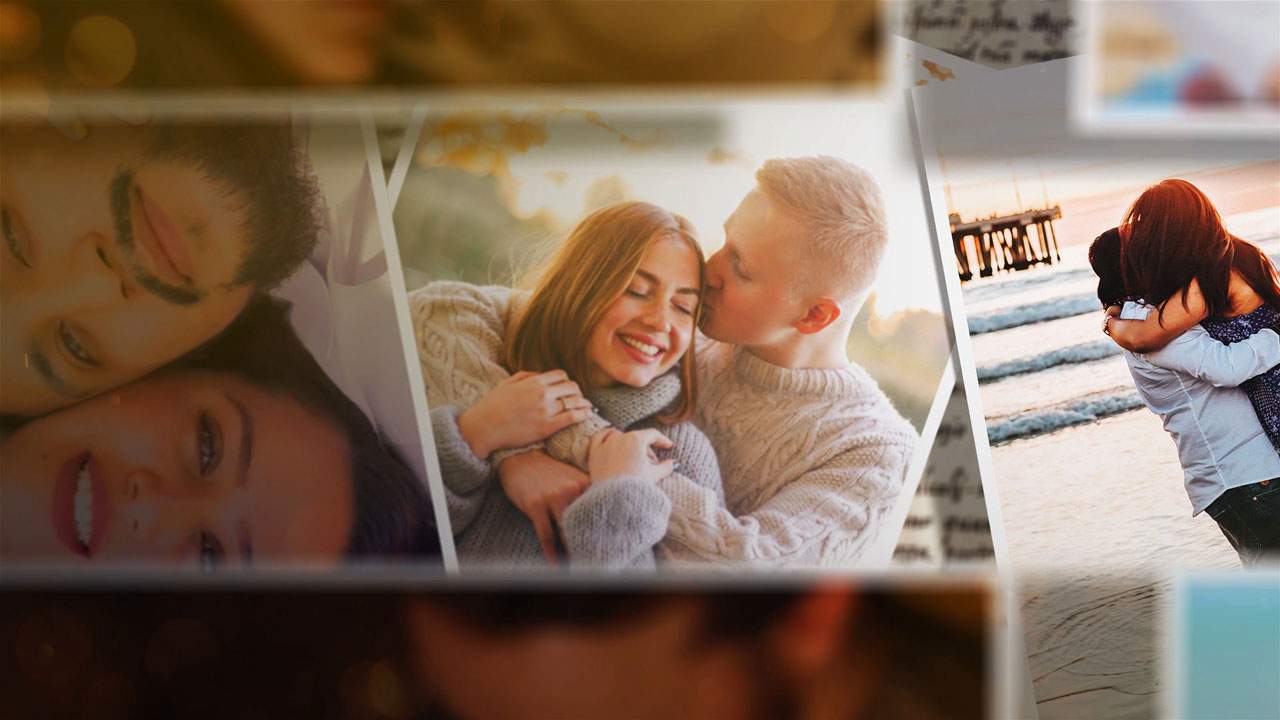 after effects template free download romantic photo frames