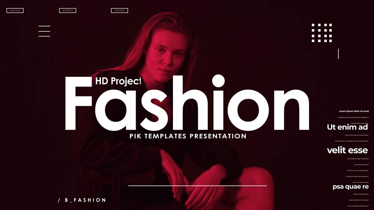 after effects fashion templates free download