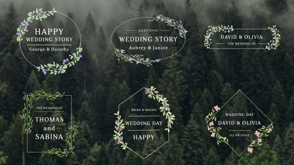 after effects wedding titles free download