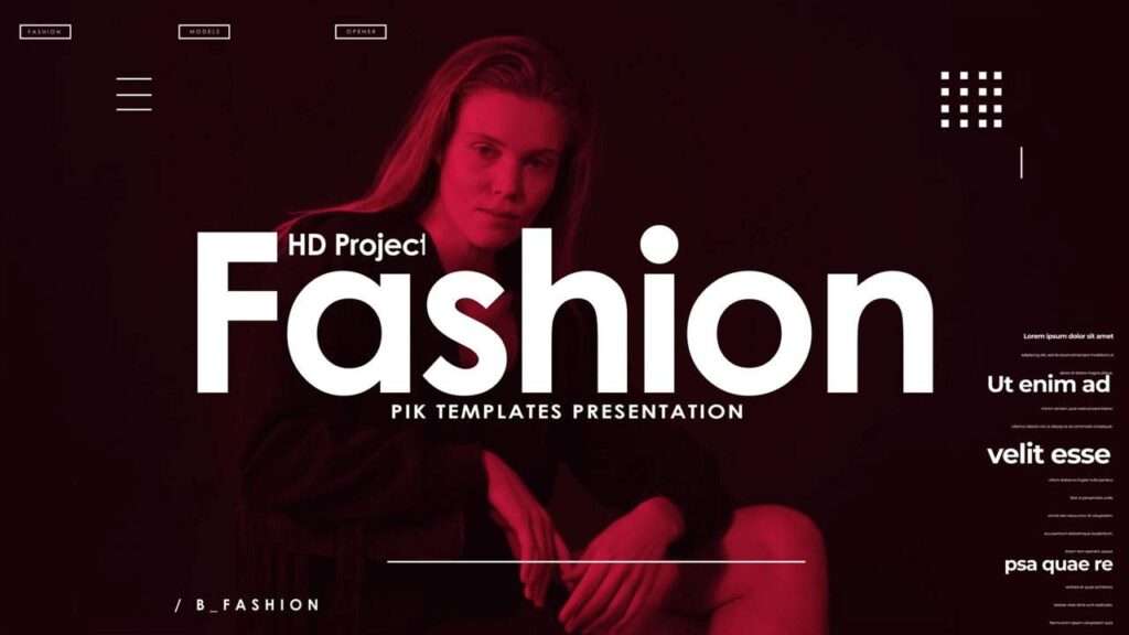 Fashion Intro Free After Effects Template - Pik Templates