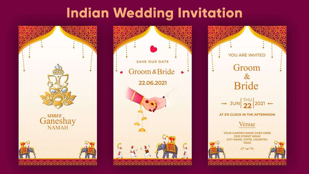 indian wedding invitation after effects project template free download