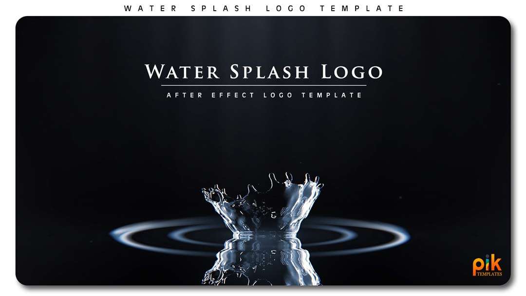 water splash after effects template free download