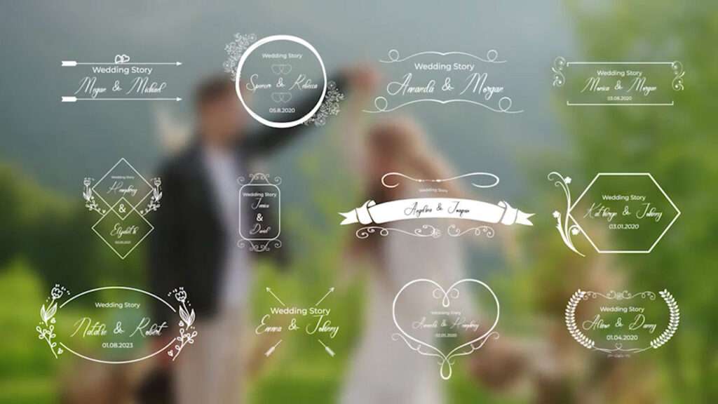 wedding titles after effects template free download